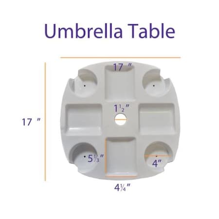 Beach Umbrella Table Accessory , Grey